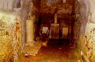La cripta prima dei lavori di restauro