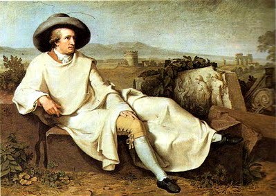 Goethe ritratto nella campagna romana