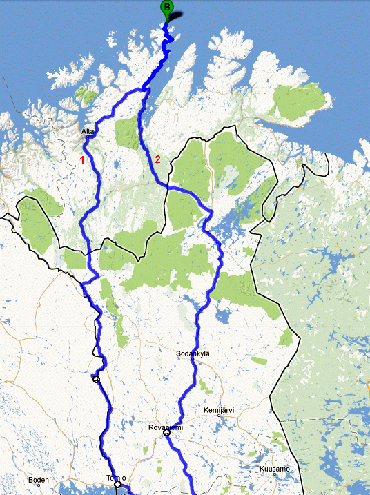 due itinerari con partenza dagli aeroporti di Tampere - parte seconda