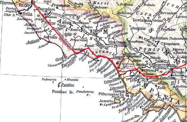 La via Appia Antica da Roma a Benevento